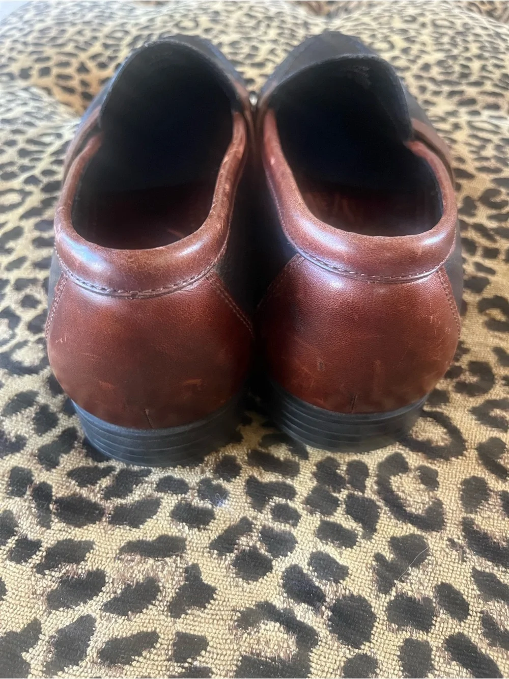 SPERRY TOPSIDER Men's Black/Brown Penny Loafer/Driving Moc Men's SZ 11W